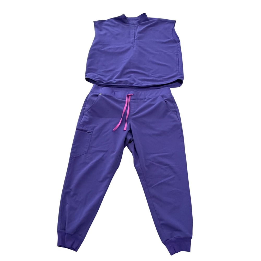 Figs Amethyst Lmtd Ed Scrub Set Rafaela Top sz XL Zamora Jogger XXL Petite Nurse